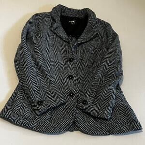 Fifteen Twenty  Blue Herringbone Jacket  Size M